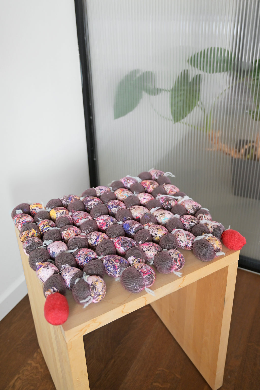 Hand-knotted Seat Cushion