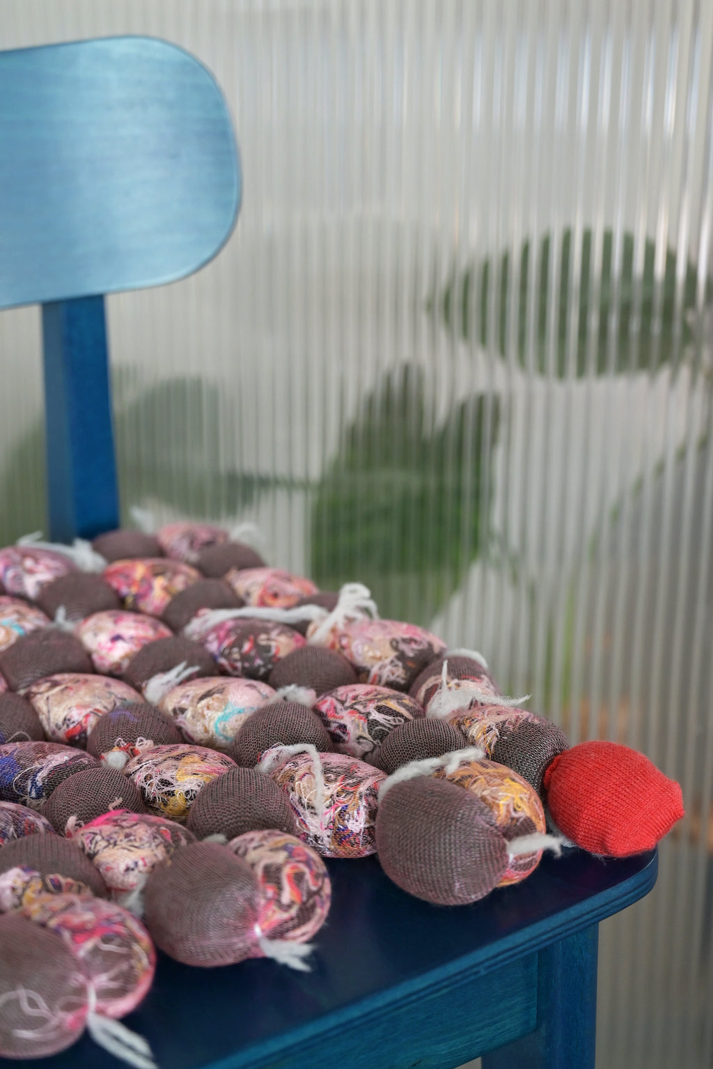 Hand-knotted Seat Cushion