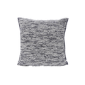 front side of navy fuzzy knit pillowcase in organic cotton and recycled polyamide